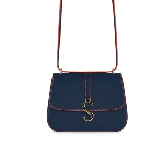 Strathberry navy red trim bag - Picture 3 of 8